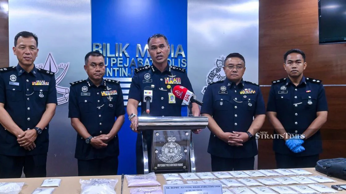 Pahang sweeps 333 suspects in three-day narcotics blitz; contraband haul exceeds RM500,000