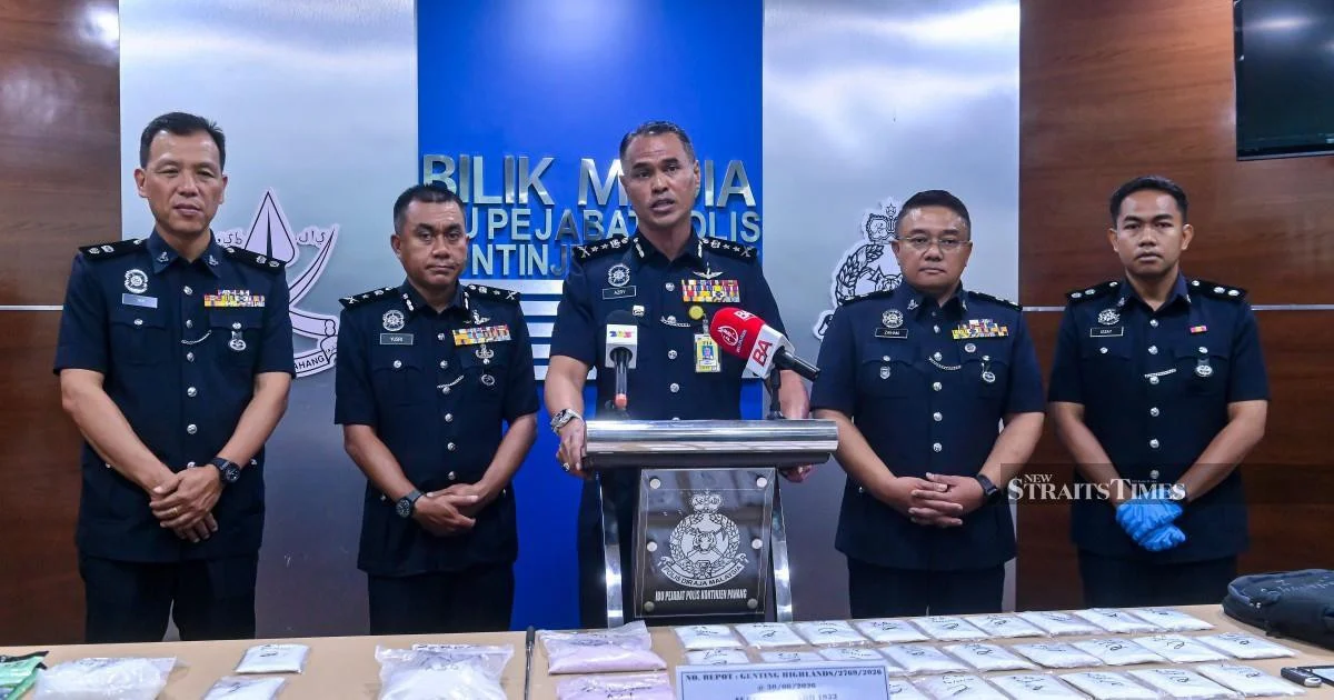 Pahang sweeps 333 suspects in three-day narcotics blitz; contraband haul exceeds RM500,000