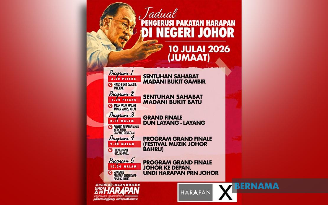 Anwar's Final Johor Push: Five-Stop Campaign Blitz Ahead of Saturday's State Election