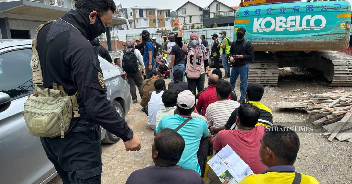 528 foreign workers arrested in nationwide construction site crackdown