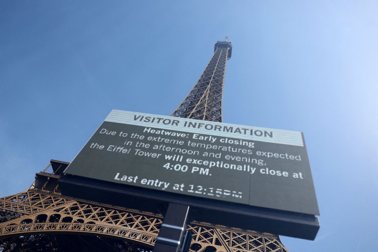 Paris heatwave forces early closures of iconic landmarks, dismaying thousands of tourists