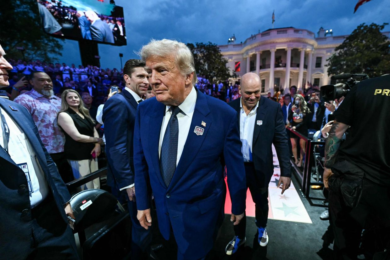 Trump Marks 80th Birthday With UFC Fights on White House Lawn
