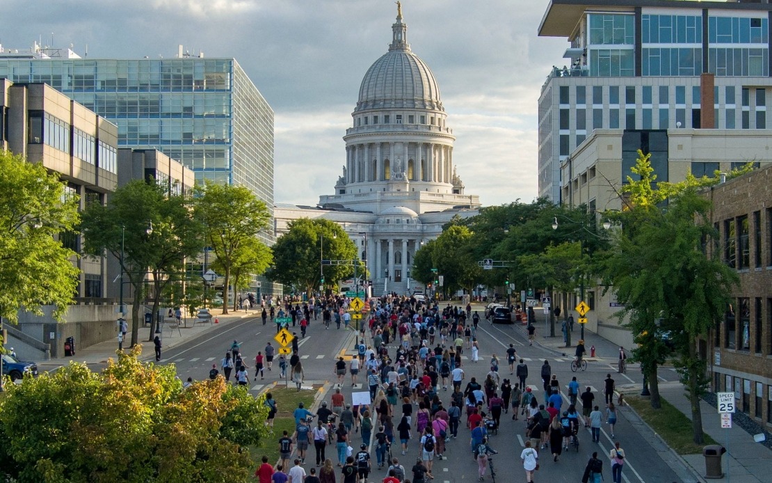 Police Shooting in Wisconsin Triggers Street Protests