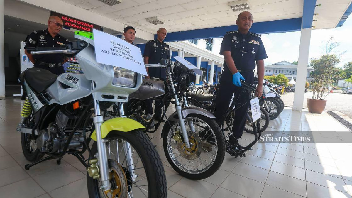 Four Teenagers Including Three Brothers Arrested in Sungai Petani Motorcycle Theft Ring