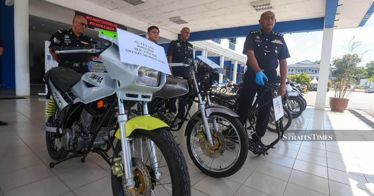 Four Teenagers Including Three Brothers Arrested in Sungai Petani Motorcycle Theft Ring