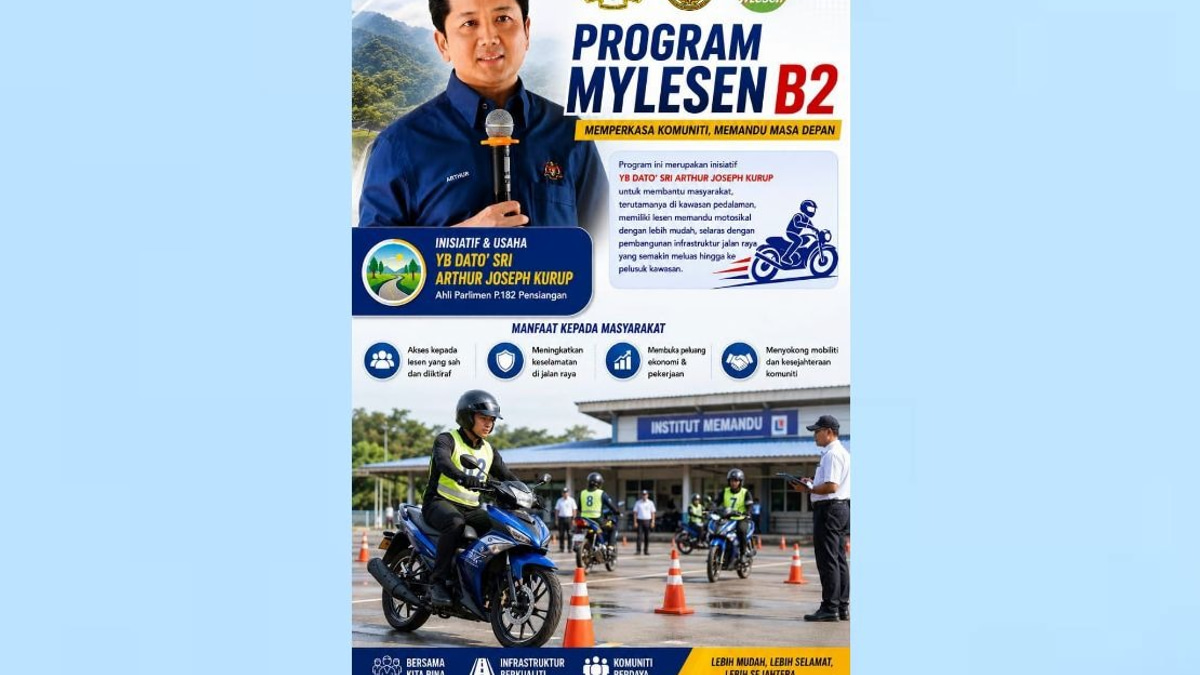 MyLesen B2 Returns to Pensiangan, Bringing Motorcycle Licensing to Rural Sabah