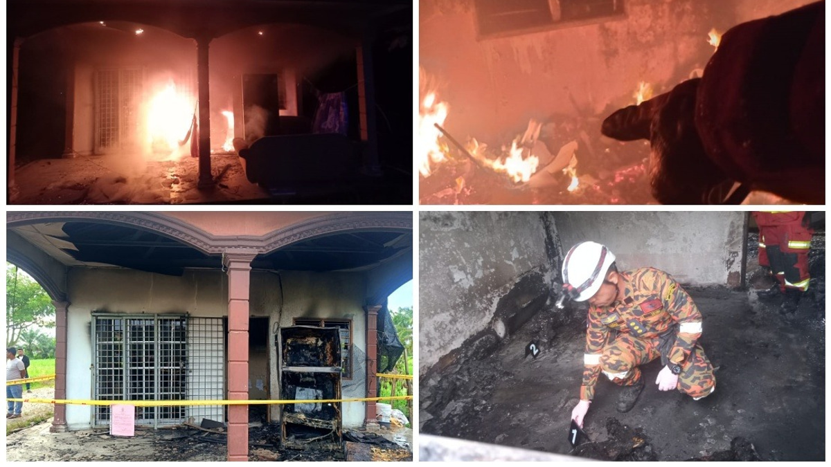 Myanmar Refugee Family Killed in Bagan Serai House Fire; Wife Hospitalized