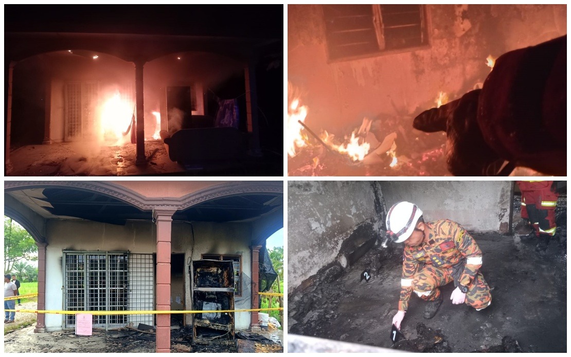 Myanmar Refugee Family Killed in Bagan Serai House Fire; Wife Hospitalized