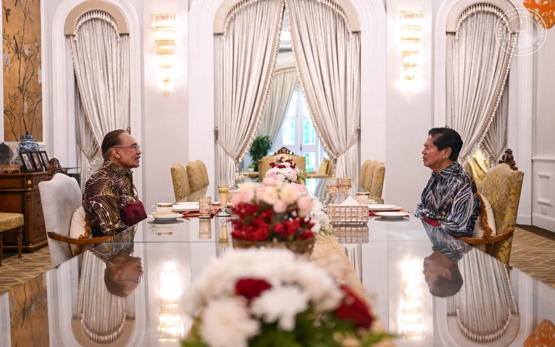 Anwar Concludes Penang Visit With Governor's Tea Reception, Emphasising Federal-State Ties