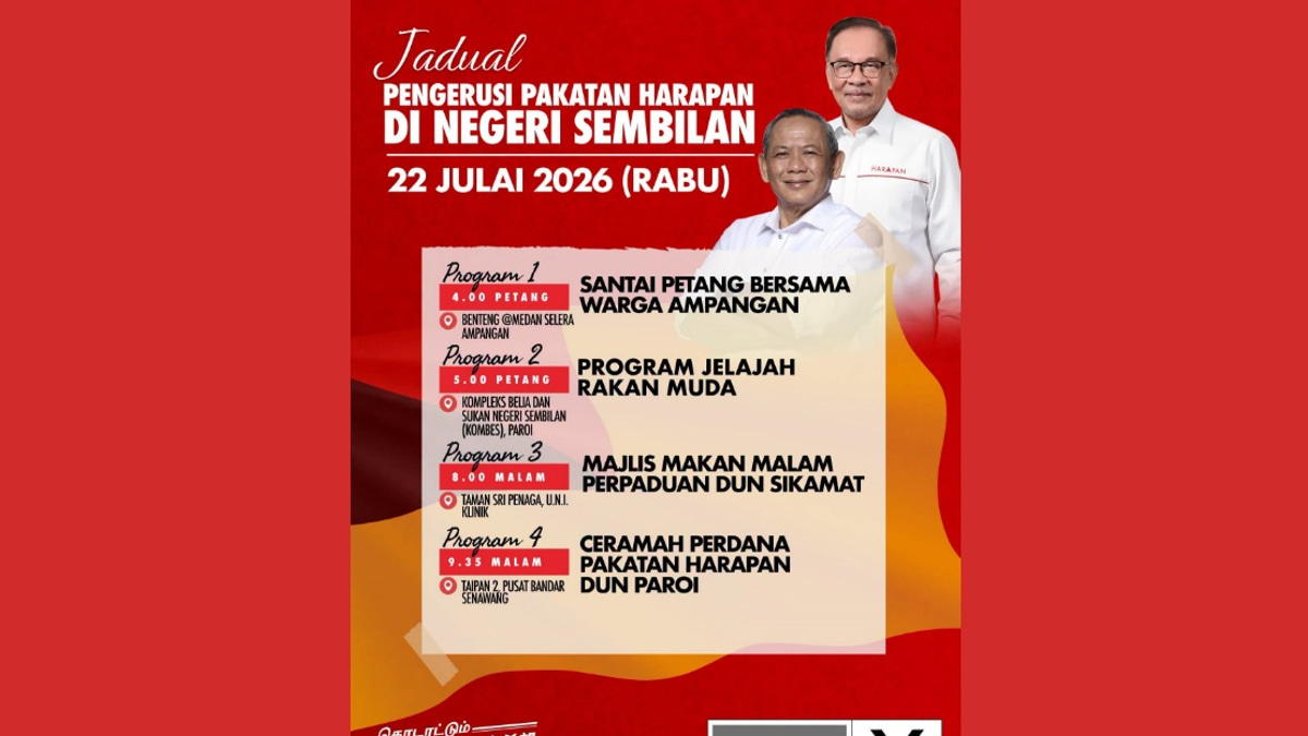 Anwar Takes Campaign Fight to Negeri Sembilan as PH Seeks to Retain State