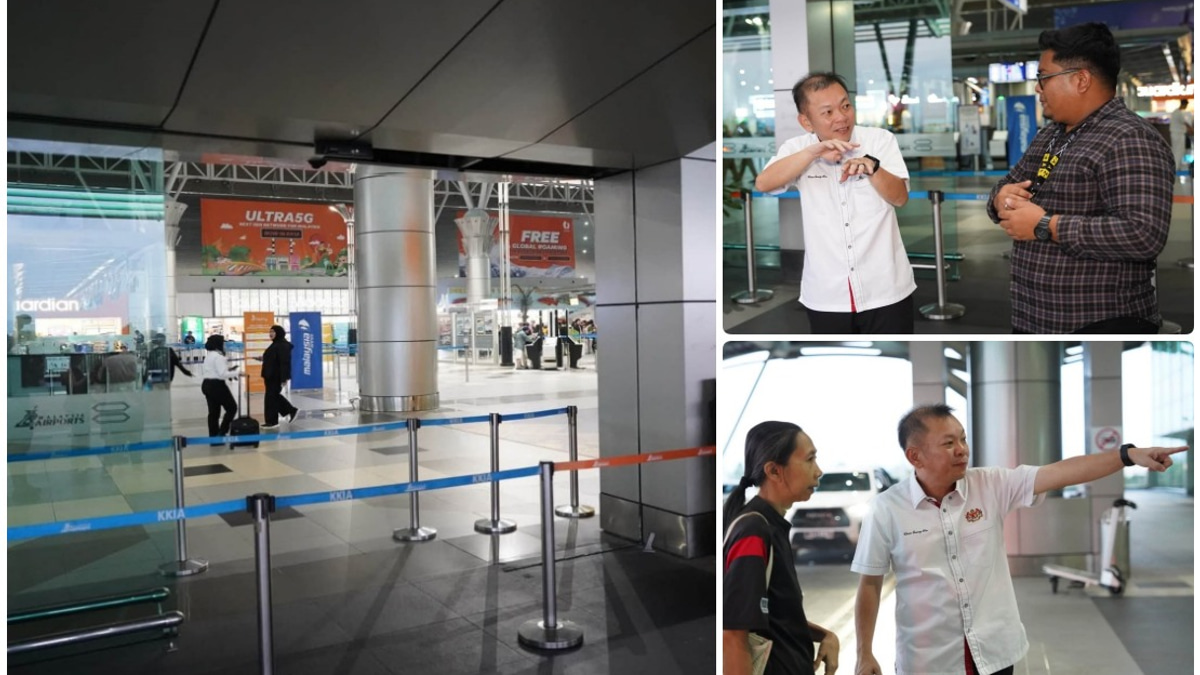SUV Crashes Into KKIA Departure Hall, Driver Hospitalized