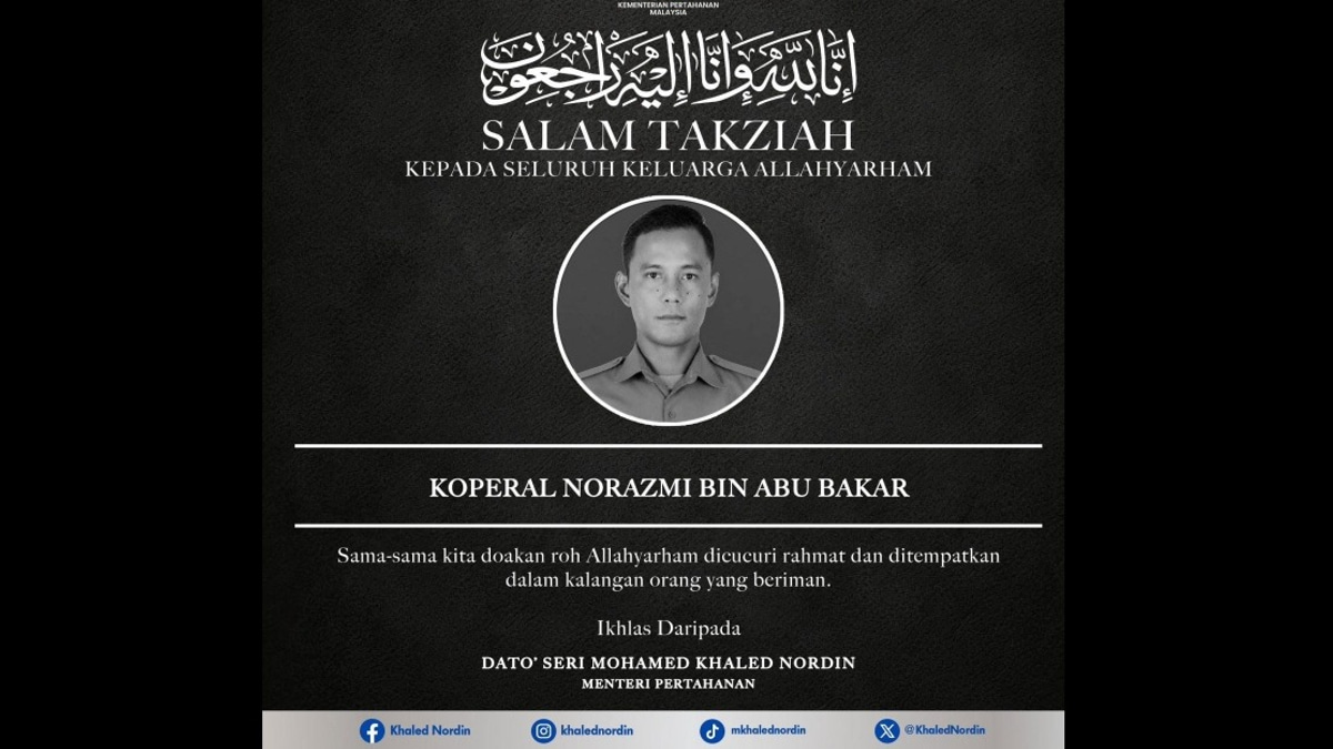 Government and Defence Ministry Express Deep Condolences Over Training Tragedy in Kedah