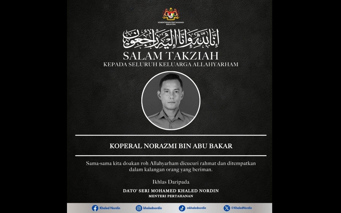 Government and Defence Ministry Express Deep Condolences Over Training Tragedy in Kedah