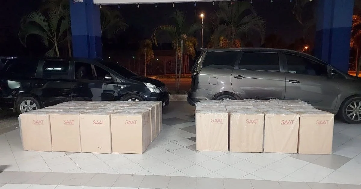 Police Bust Large-Scale Cigarette Smuggling Operation in Kelantan; RM813,000 Cache Seized