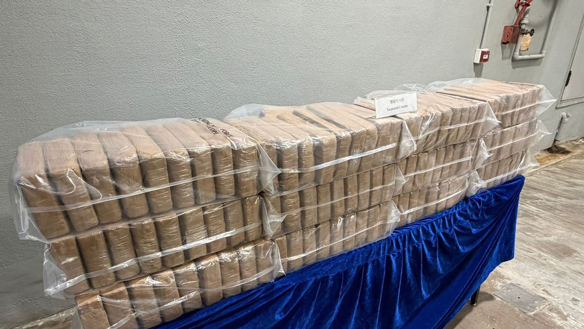Hong Kong Police Seize 361kg of Cocaine in Major Trafficking Bust Within Days