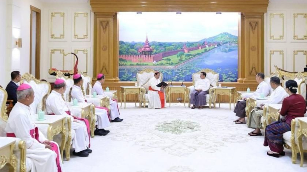 Myanmar President U Min Aung Hlaing Reaffirms Religious Freedom in Meeting with Catholic Leadership