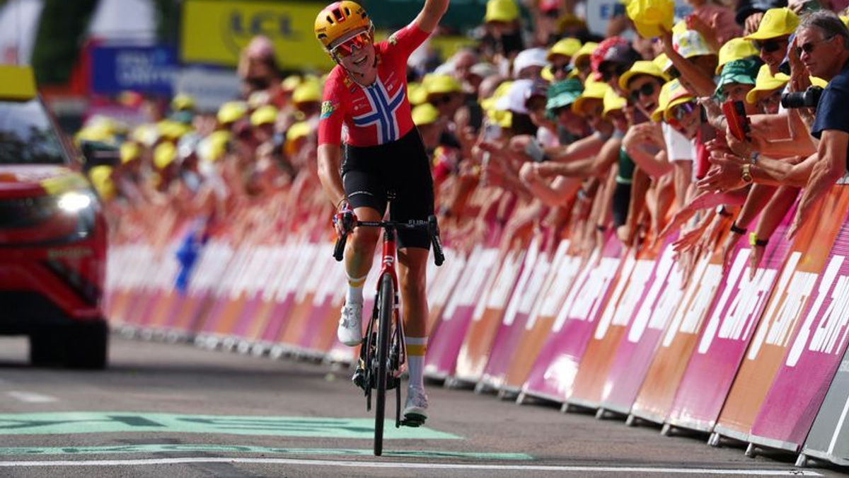 Norway's Haugset claims historic Tour de France Femmes stage win, seizes yellow jersey