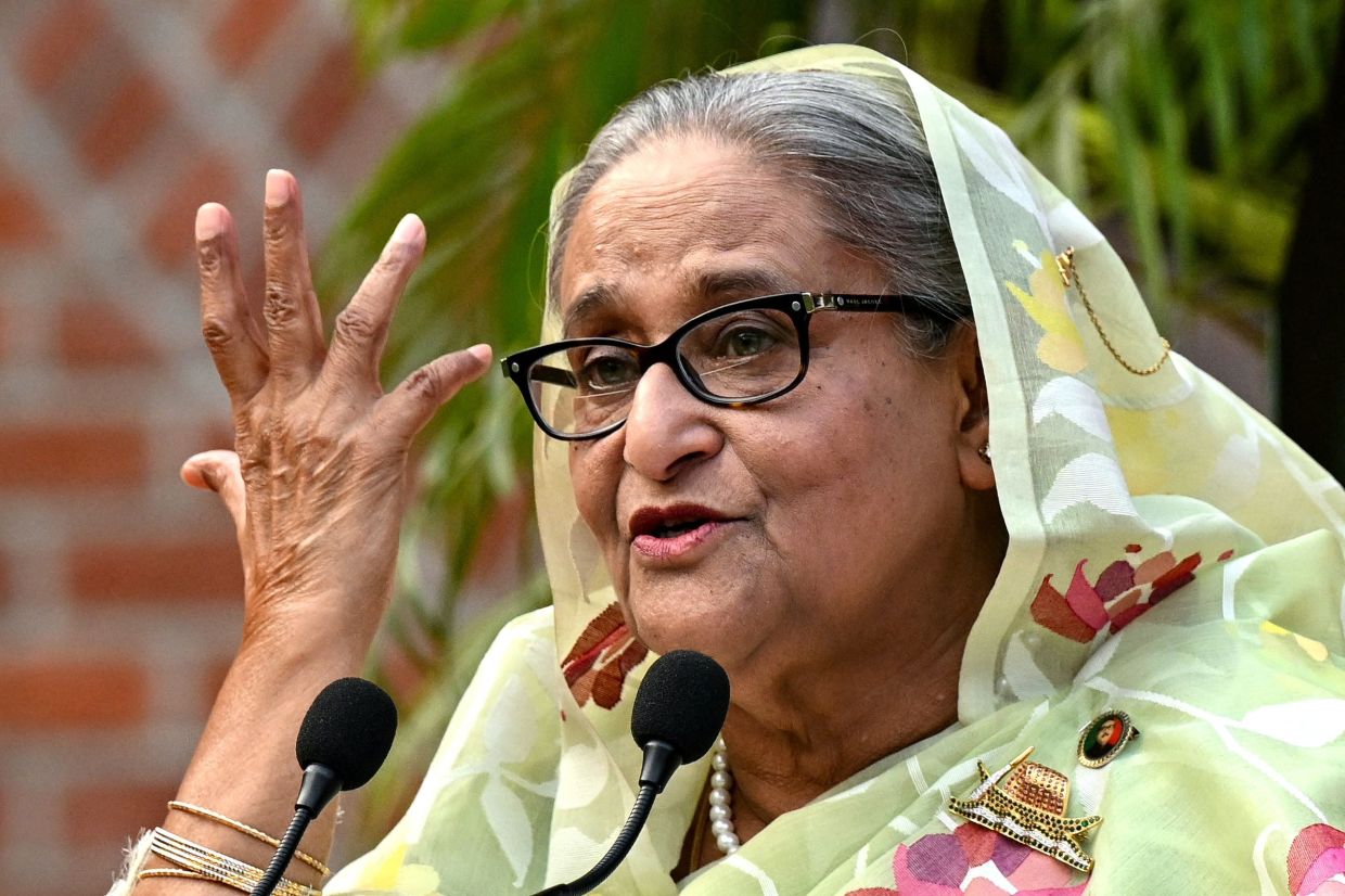 India distances itself from Hasina's planned virtual address as Bangladesh tightens media restrictions
