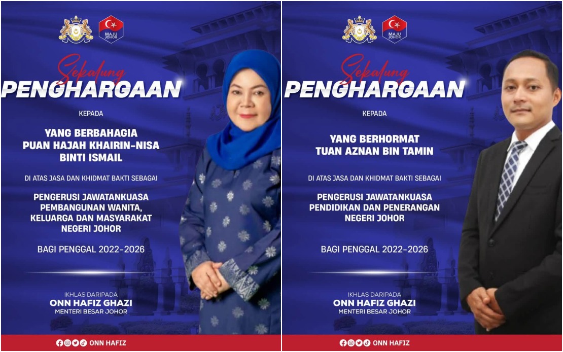 Onn Hafiz Acknowledges Outgoing Exco Members as Johor Completes Administrative Reshuffle