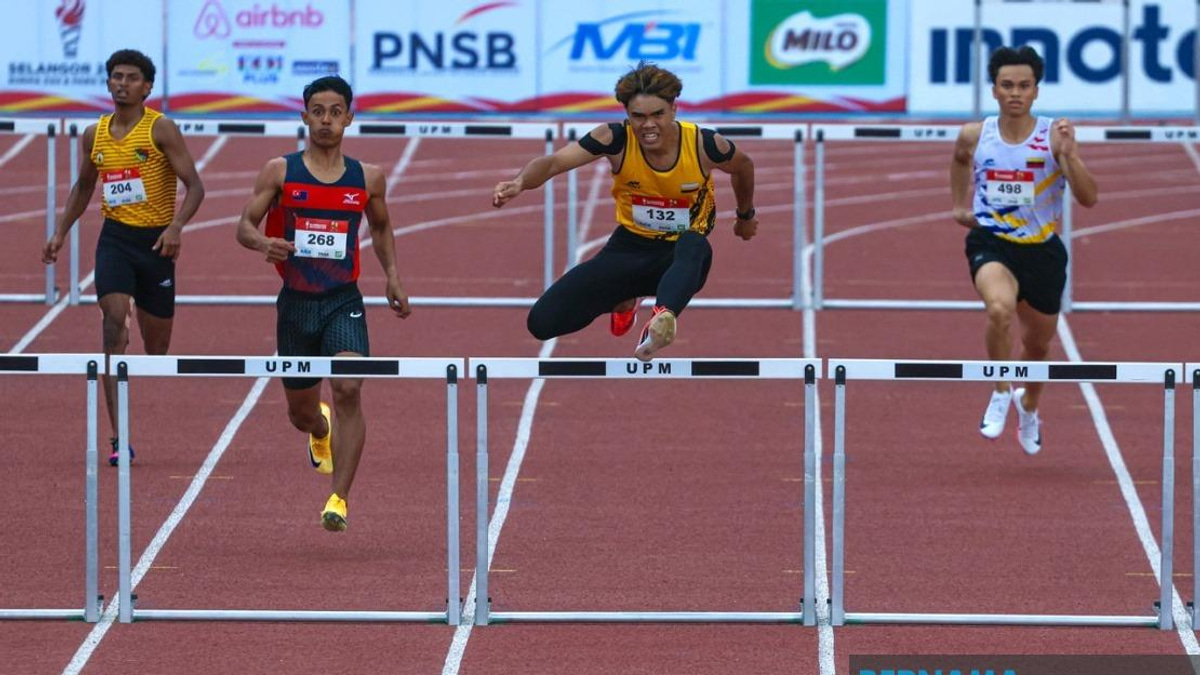 Perak's Adib Irfan Claims Opening Athletics Gold at SUKMA 2026 with Hurdles Victory