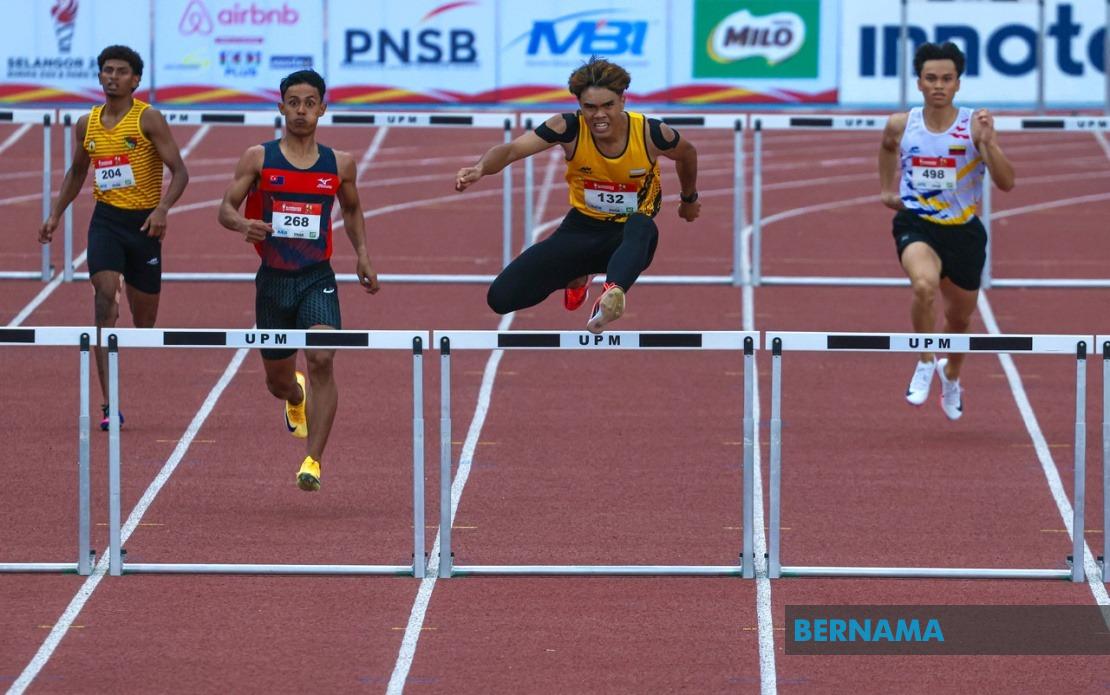 Perak's Adib Irfan Claims Opening Athletics Gold at SUKMA 2026 with Hurdles Victory