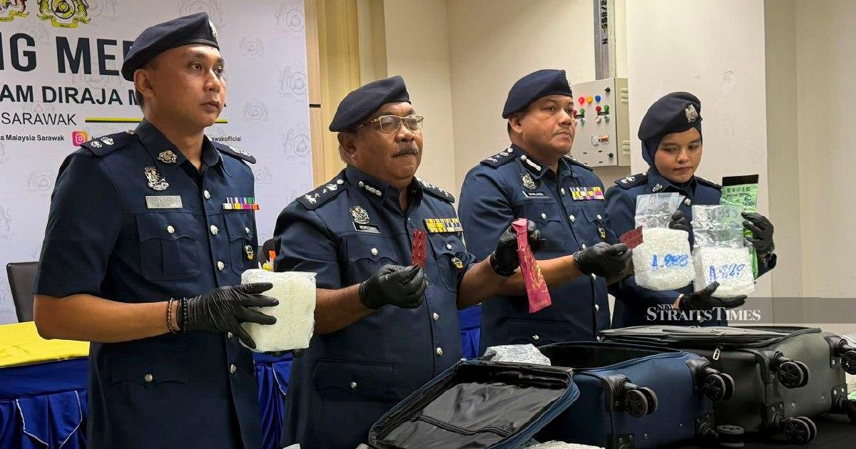Customs seizes RM1.32 million in drugs at Kuching Airport, detains two suspects